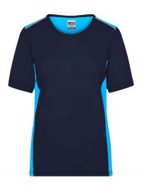 Blaues Arbeits T-Shirt Damen